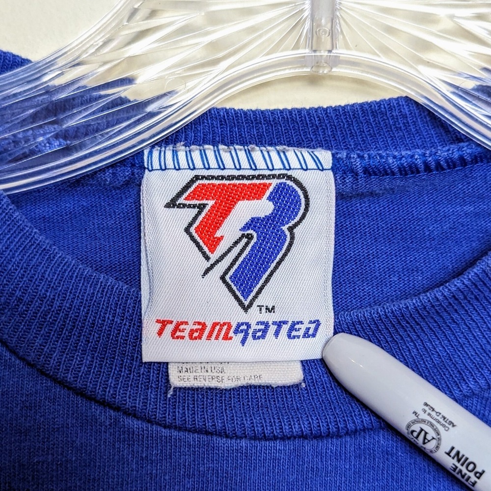VTG St Louis Blues NHL Jersey Shirt Hull Youth M 10/12 90s Single Stitch USA - Picture 5 of 8
